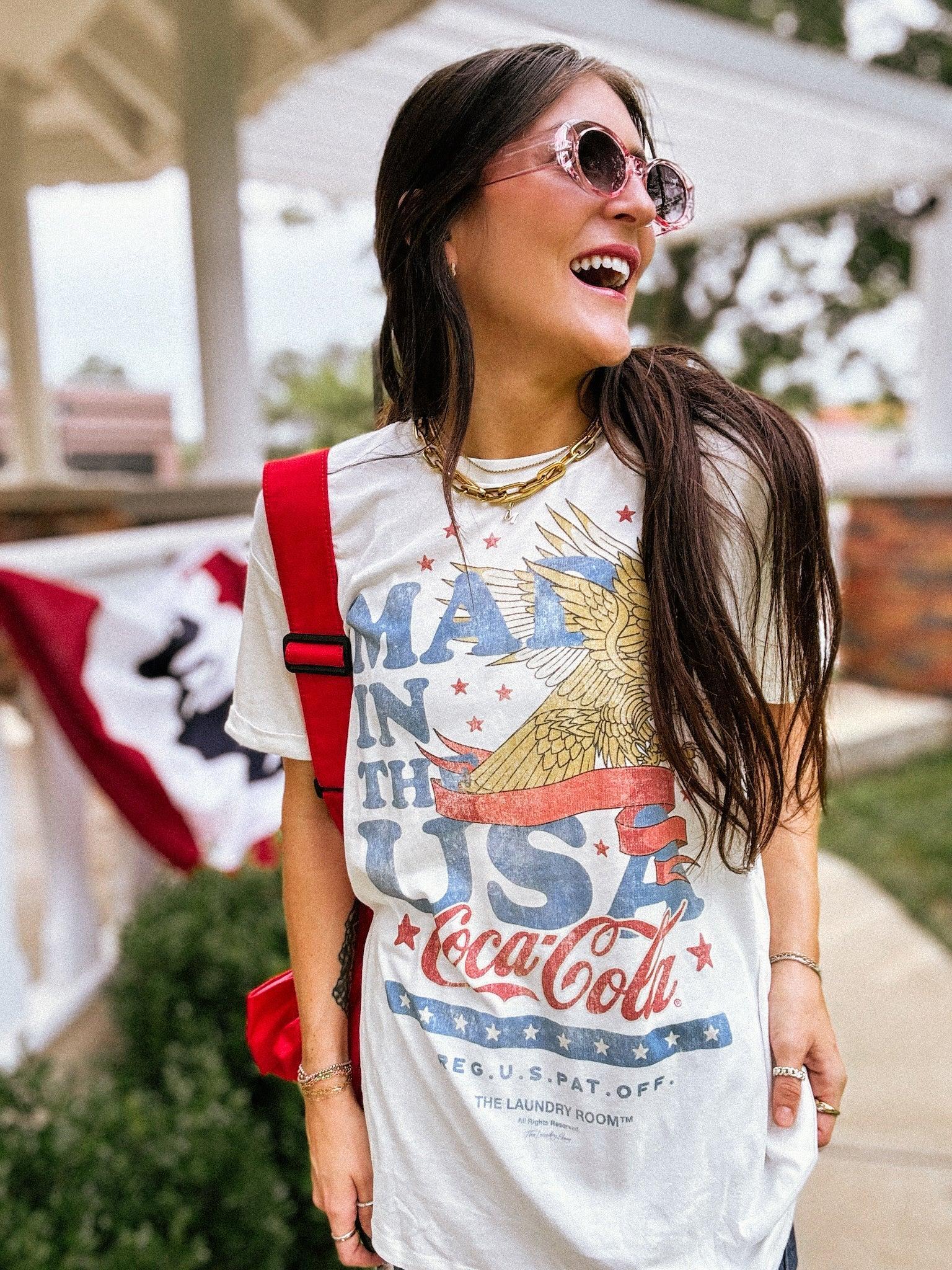 Coca Cola USA Banner Oversized Tee Product Image