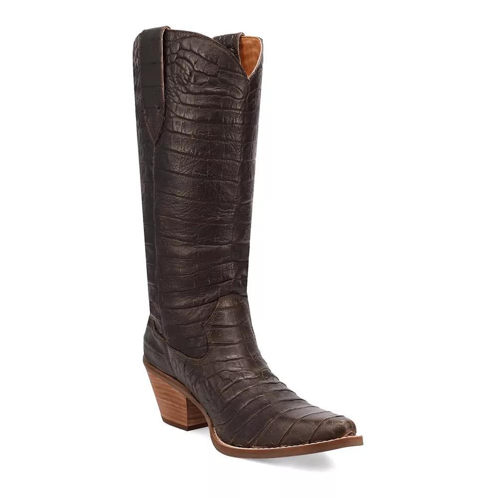 Dingo Ozzie Women's Leather Boots, Size: 9.5, Brown Product Image