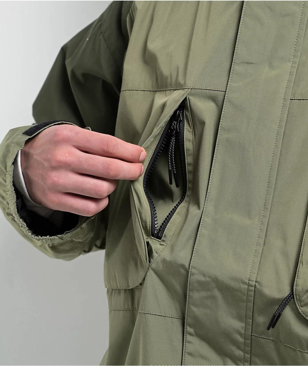Autumn Field Sage & Military Snowboard Jacket 2025 Product Image