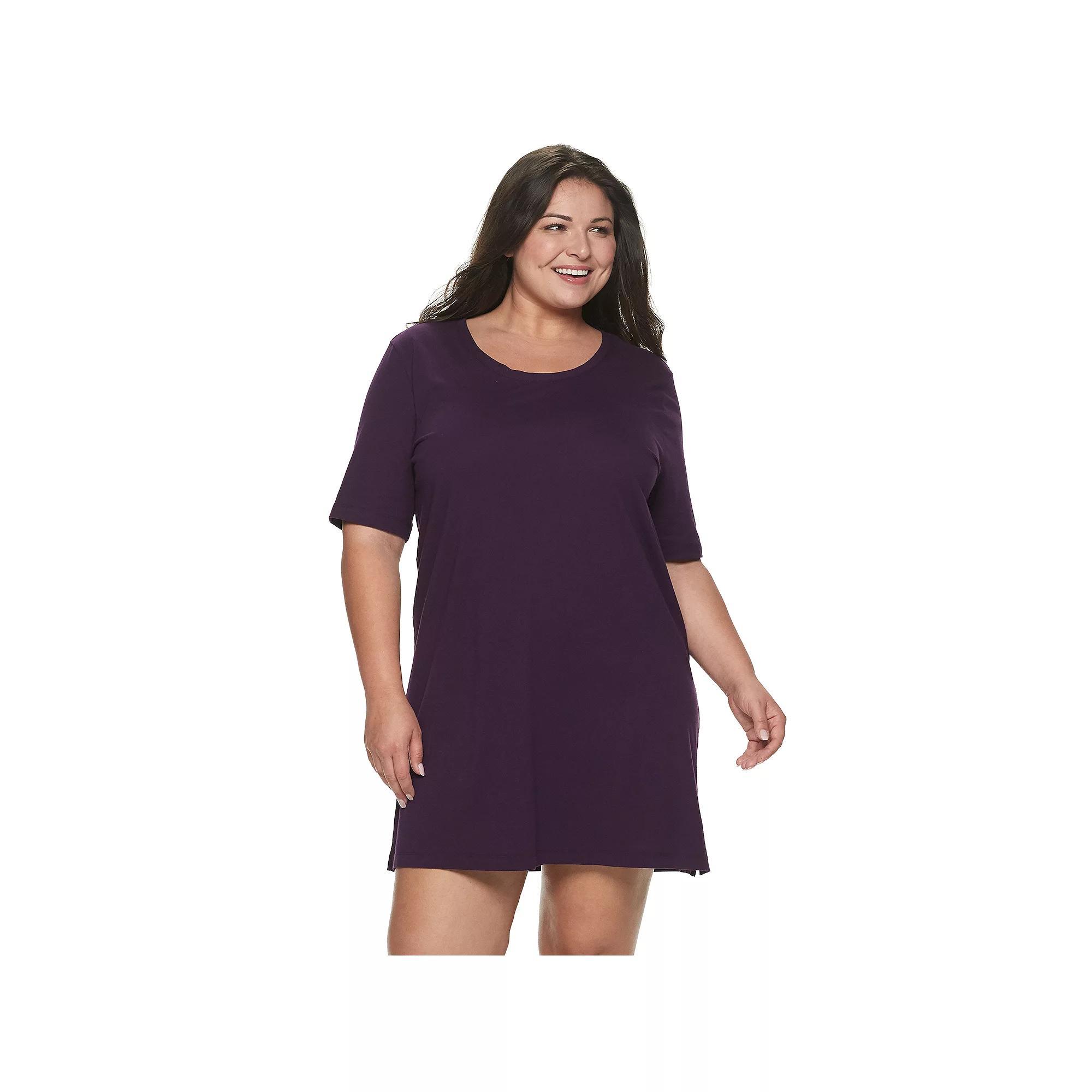 Plus Size Jockey Everyday Essentials Sleepshirt, Womens Purple Product Image