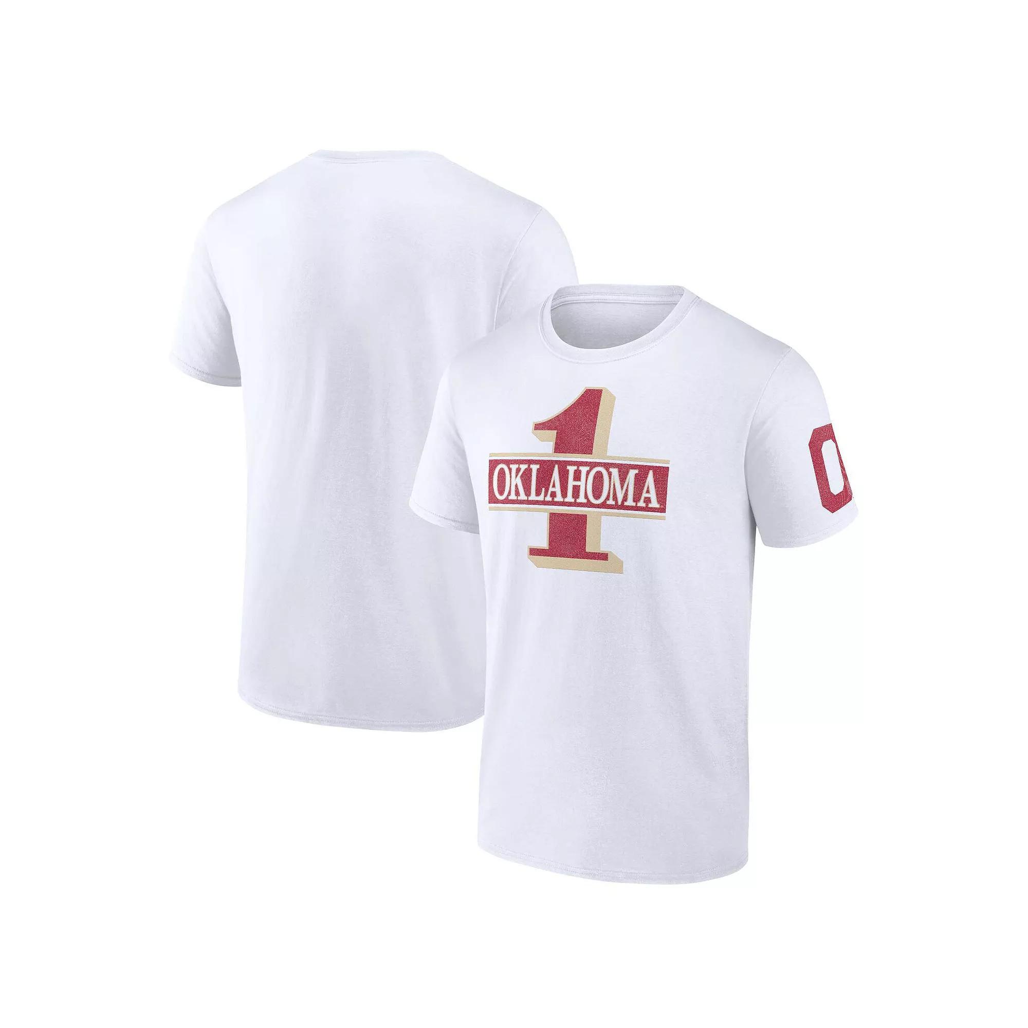 Men's Fanatics White Oklahoma Sooners Only One Fan T-Shirt, Size: XL Product Image