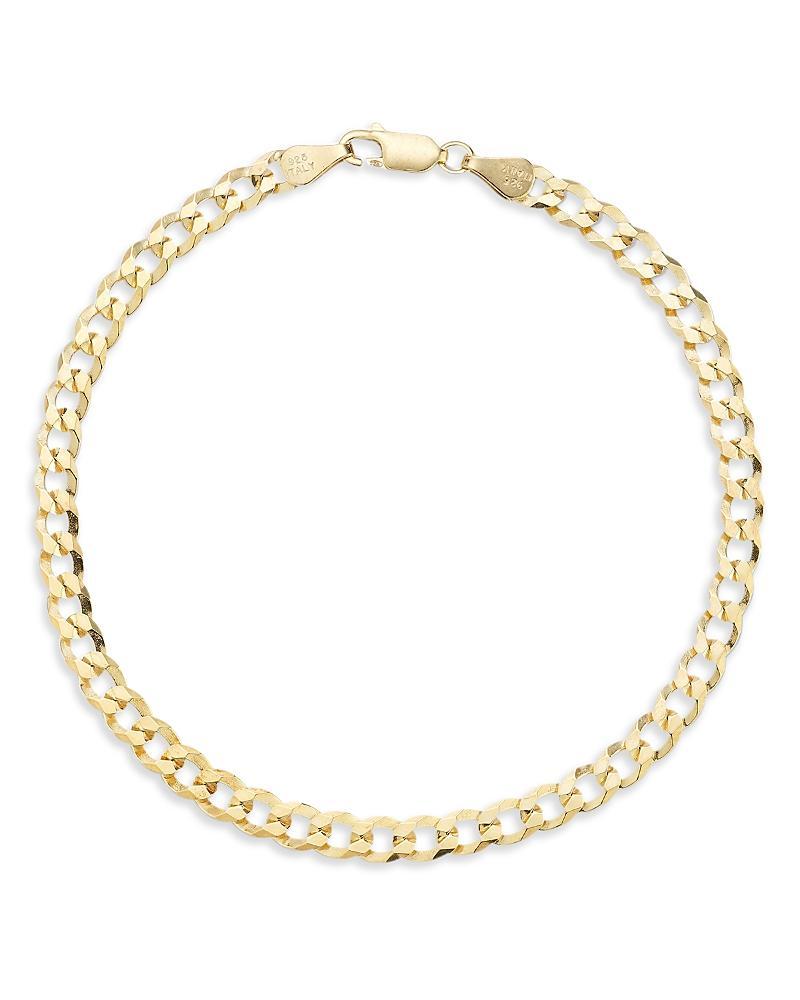 Milanesi And Co Mens 18K Gold Vermeil 5mm Curb Chain Bracelet Product Image
