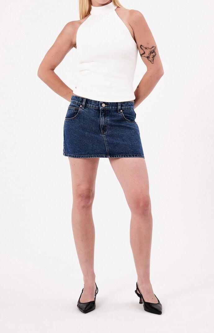 Abrand Jeans 99 Low Denim Mini Skirt Womens at Urban Outfitters Product Image