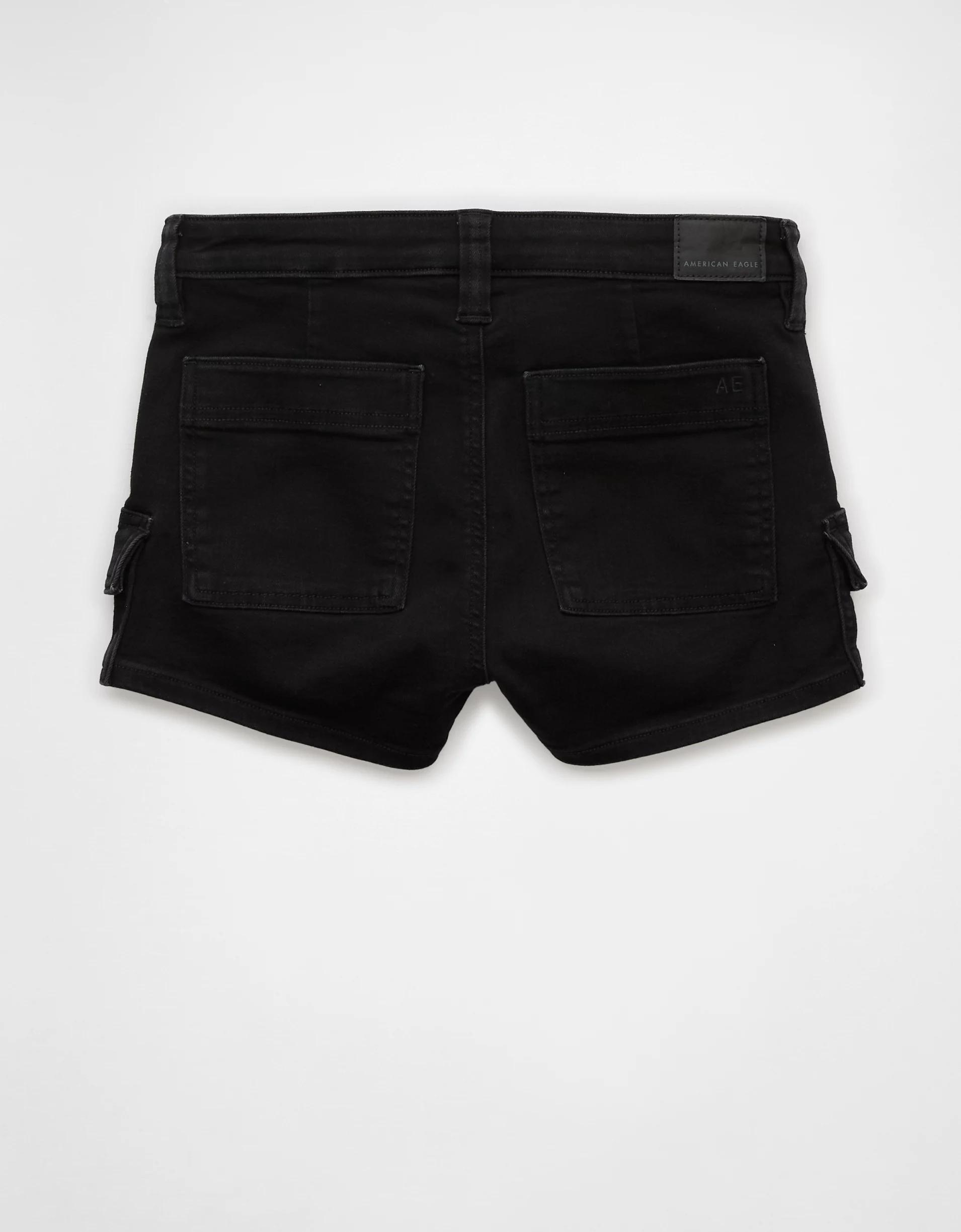 AE Next Level High-Waisted Denim Short Short Product Image