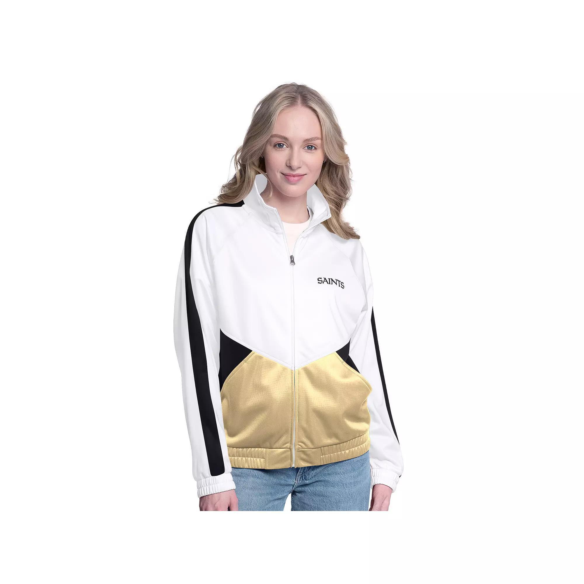 Womens G-III 4Her by Carl Banks /Royal Los Angeles Rams Rally Rhinestone Full-Zip Track Jacket Product Image