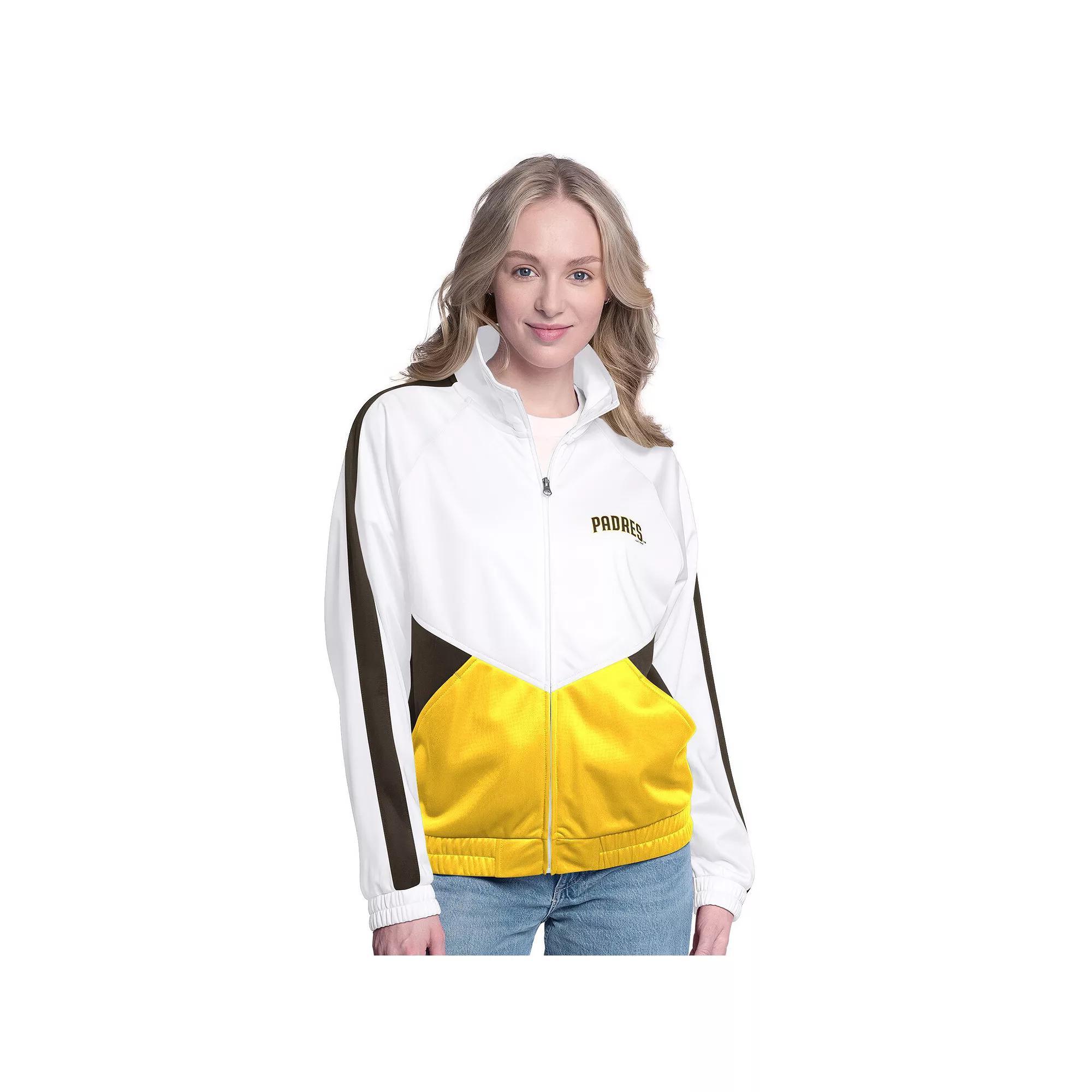 Womens G-III 4Her by Carl Banks /Royal Los Angeles Rams Rally Rhinestone Full-Zip Track Jacket Product Image