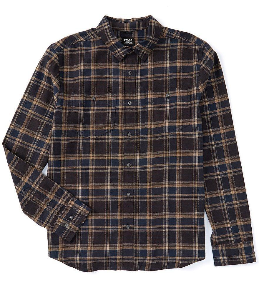 prAna Dolberg Flannel Long Sleeve Organic Materials Woven Shirt Product Image