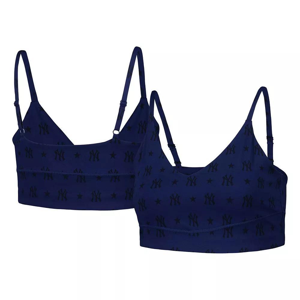 Women's Navy New York Yankees Active Bra, Size: Medium, Blue Product Image