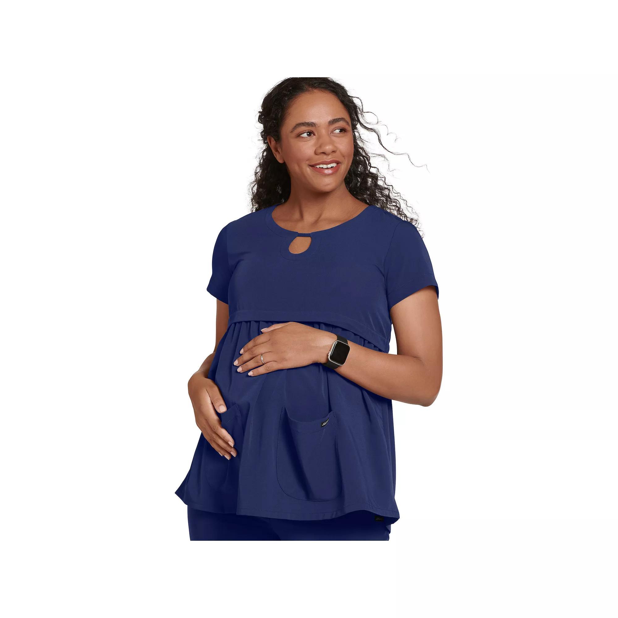 Maternity Jockey Scrubs Empire Waist Top 2461, Womens New Blue Product Image