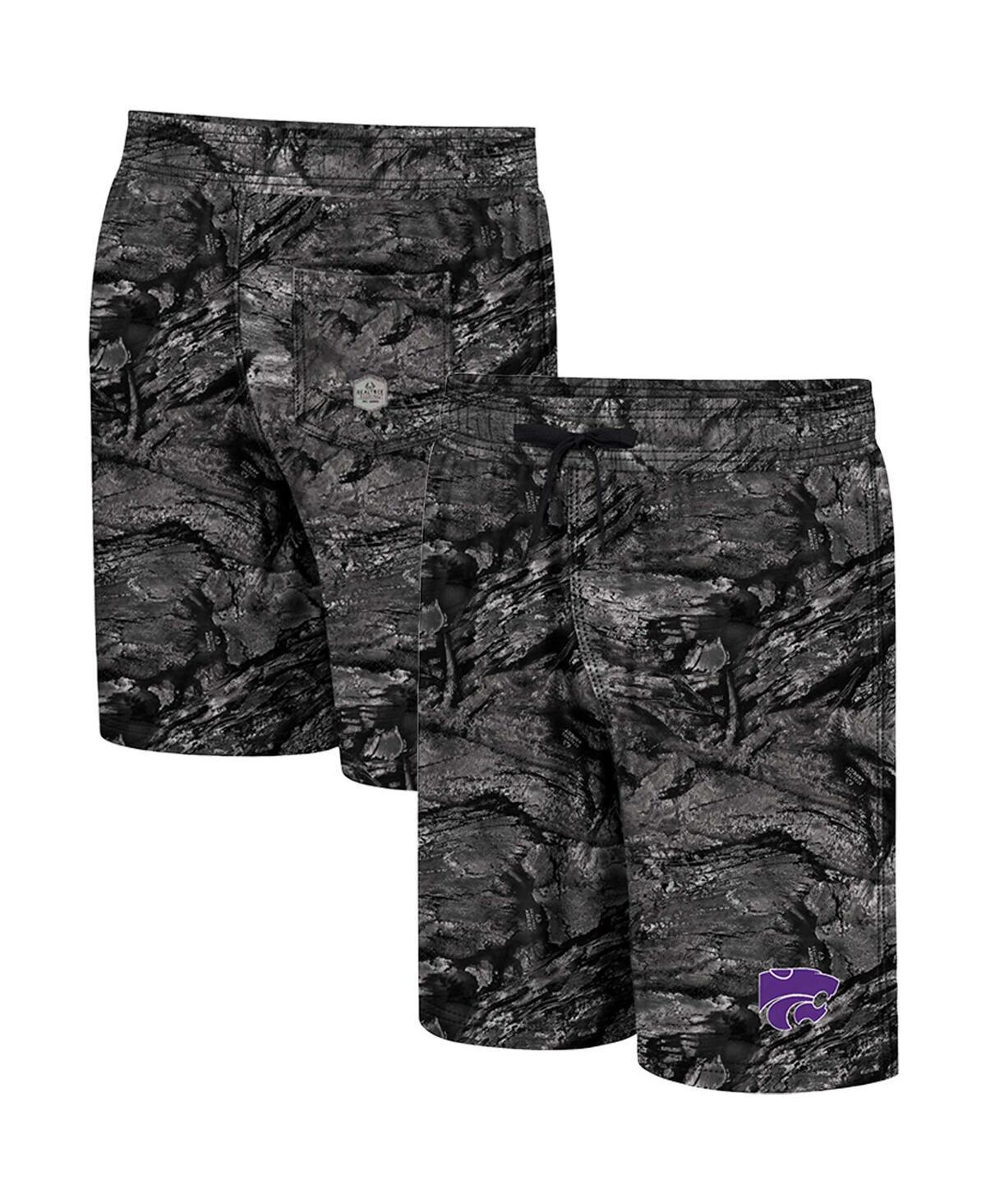 Men's Colosseum Charcoal Kansas State Wildcats Realtree Aspect Ohana Swim Shorts, Size: Medium Product Image