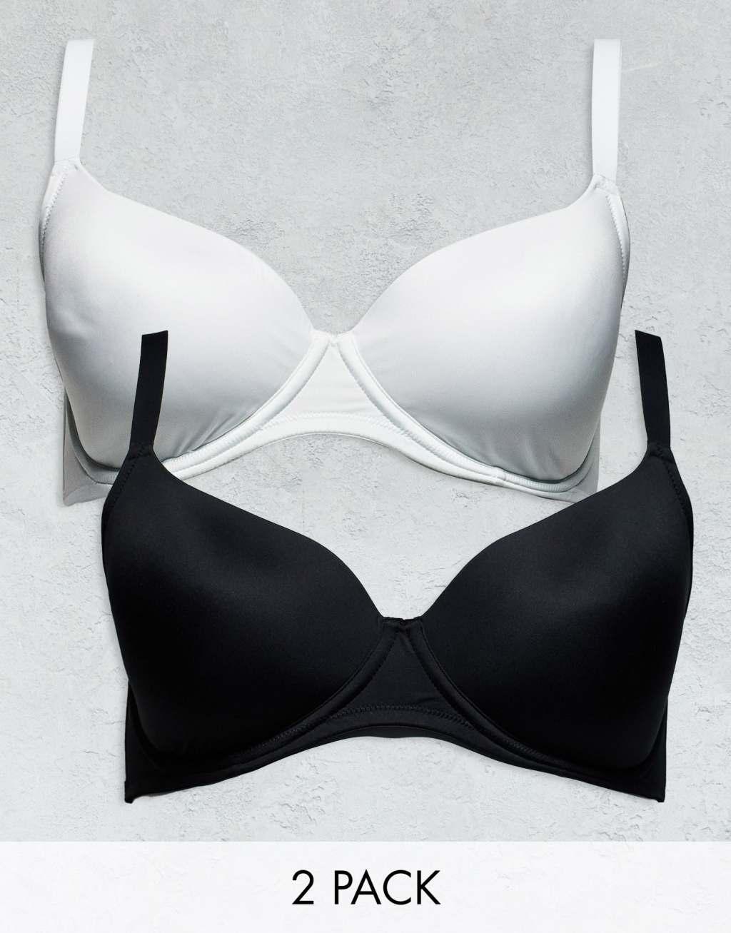 ASOS DESIGN Curve microfiber moulded T-shirt bra Product Image