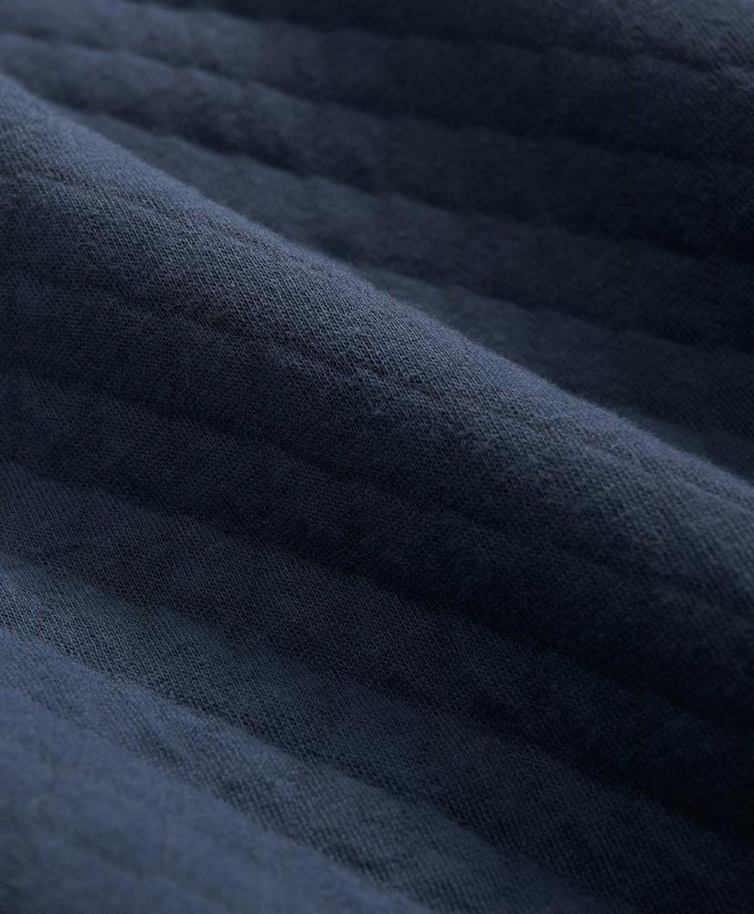 Big & Tall Diamond-Quilted Half-Zip Pullover in Cotton Blend Product Image