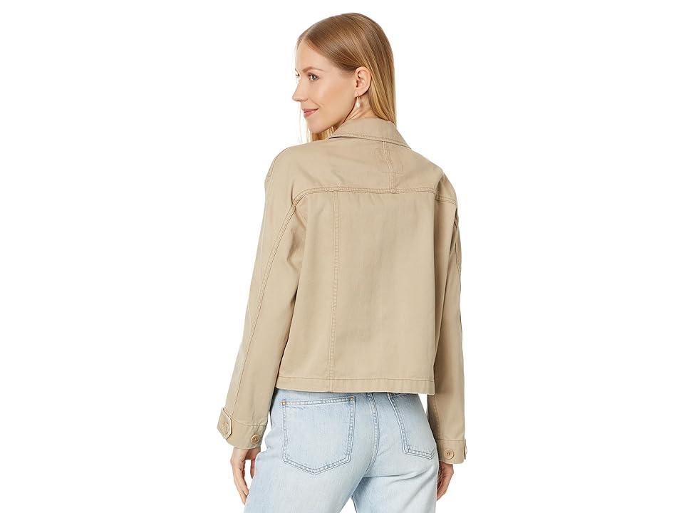 Madewell Cropped Cargo Jacket (Dark Oat) Women's Jacket Product Image