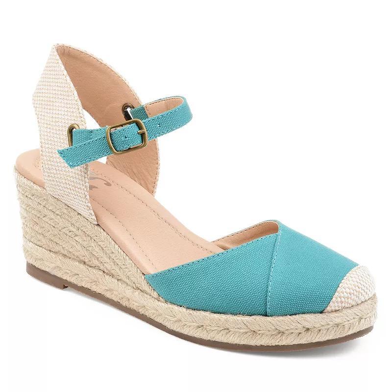 Journee Ashlyn Womens Wedges Blue Product Image