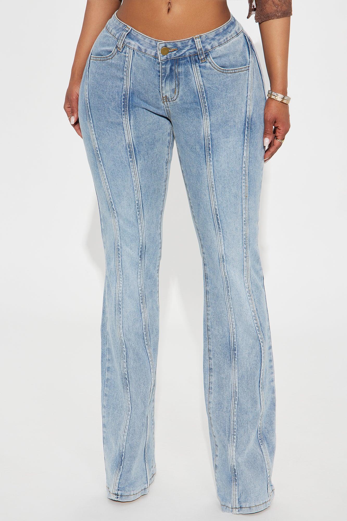Brooke Low Rise Stretch Flare Jeans - Light Wash Product Image