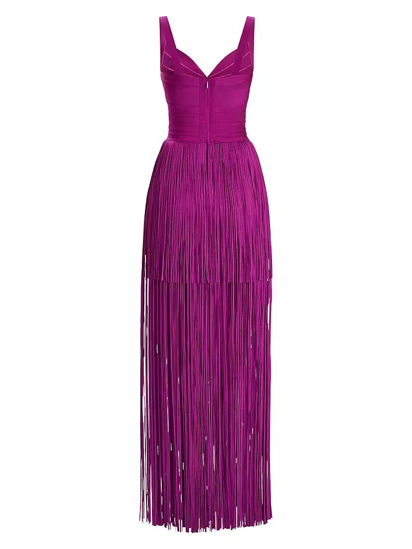 The Blanca Fringe Gown Product Image