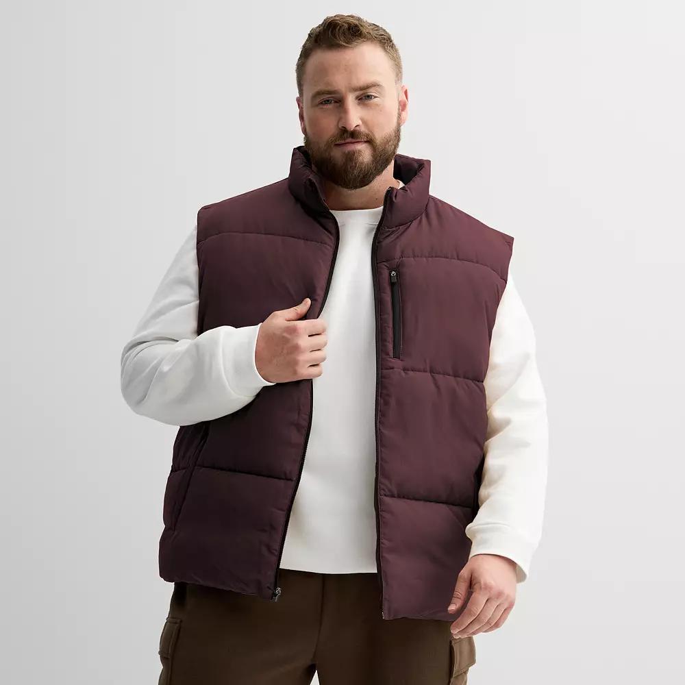 Big & Tall Tek Gear® Insulated Puffer Vest, Men's, Size: XL Tall, Pamina Purple Product Image