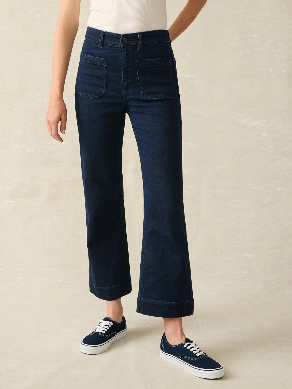 Stretch Terry Patch Pocket Ankle Pant - Clermont Wash Product Image
