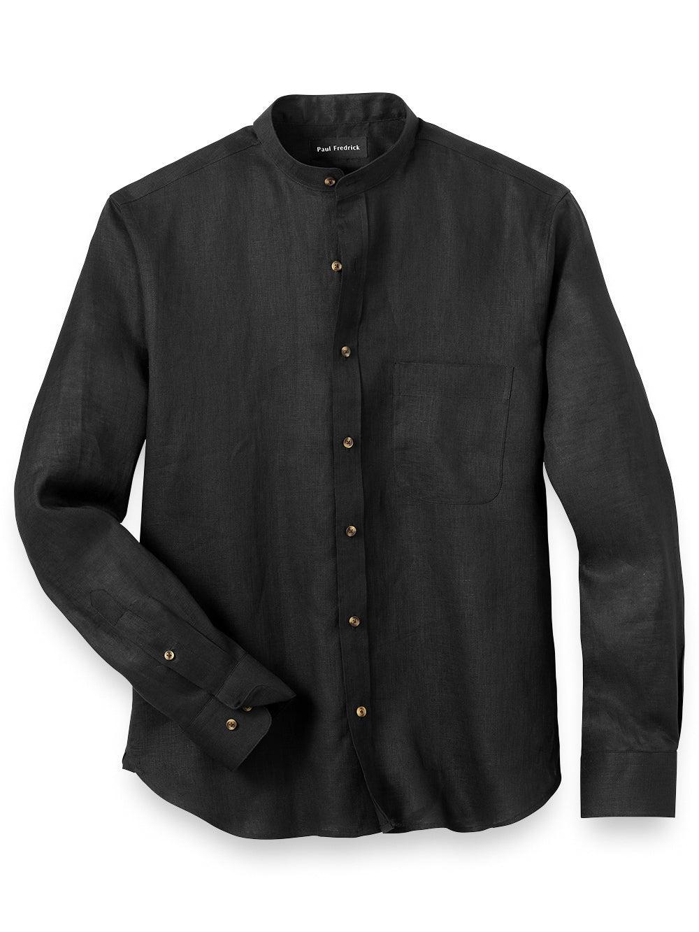Linen Solid Casual Shirt - White Product Image