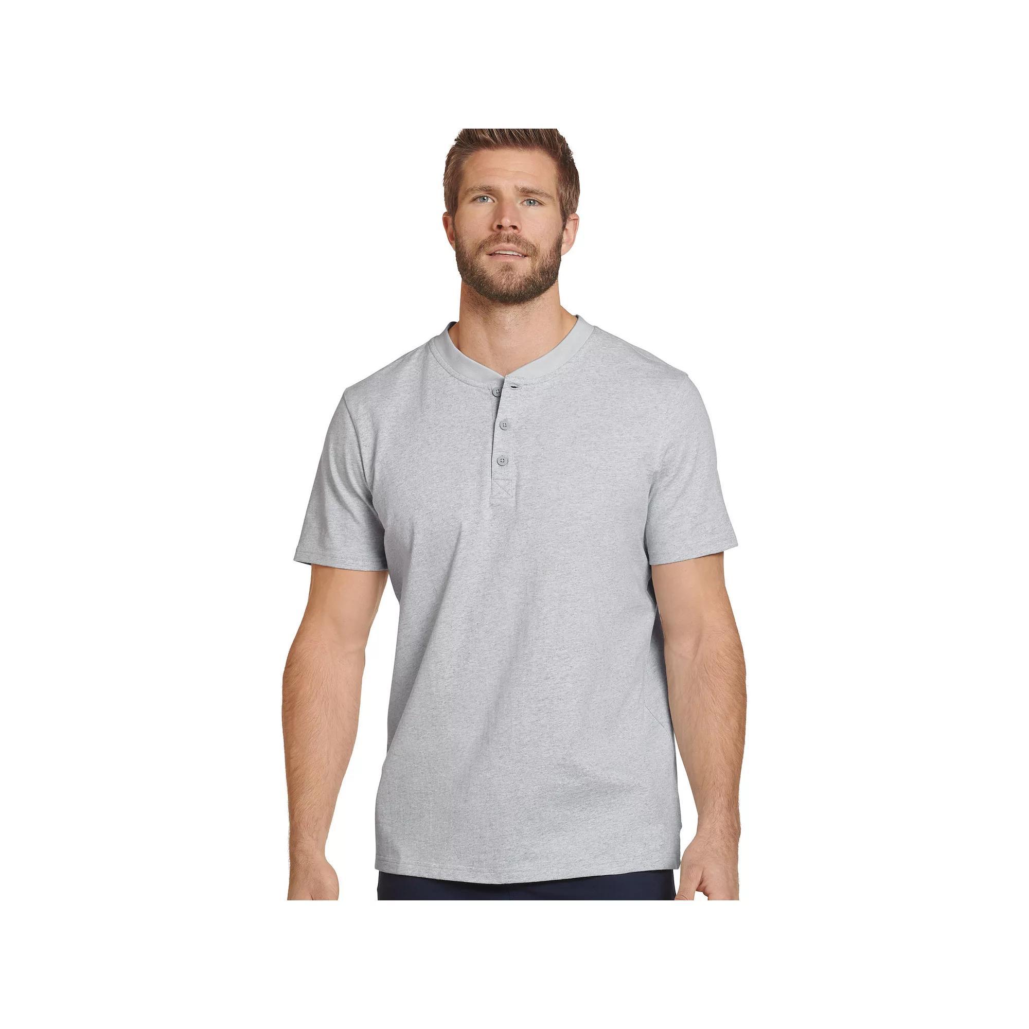Men's Jockey Outdoors™ by Luke Bryan Short Sleeve Henley, Size: Small, Gray Grey Product Image