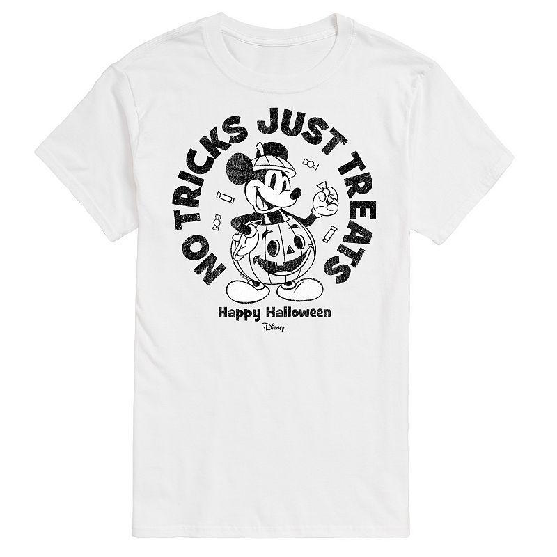 Disneys Mickey Mouse Mens No Tricks Just Treats Graphic Tee Product Image