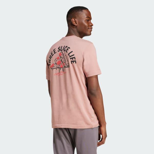 Men's adidas Lounge Pizza Graphic Sportswear Tee, Size: XL, Off White Product Image