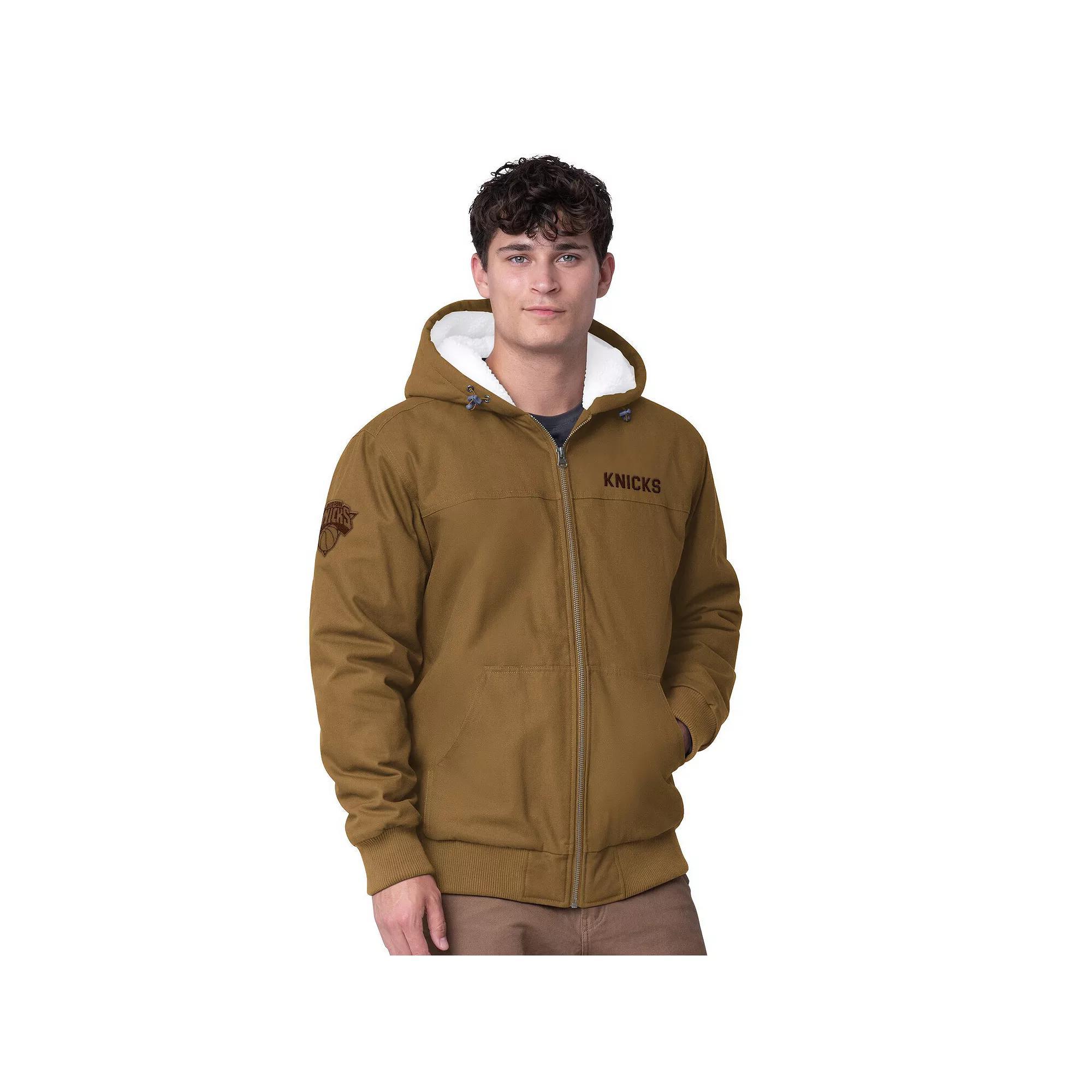 Men's G-III Sports by Carl Banks Tan New York Rangers Build Up Full-Zip Hoodie Jacket, Size: 2XL, Ran Team Product Image