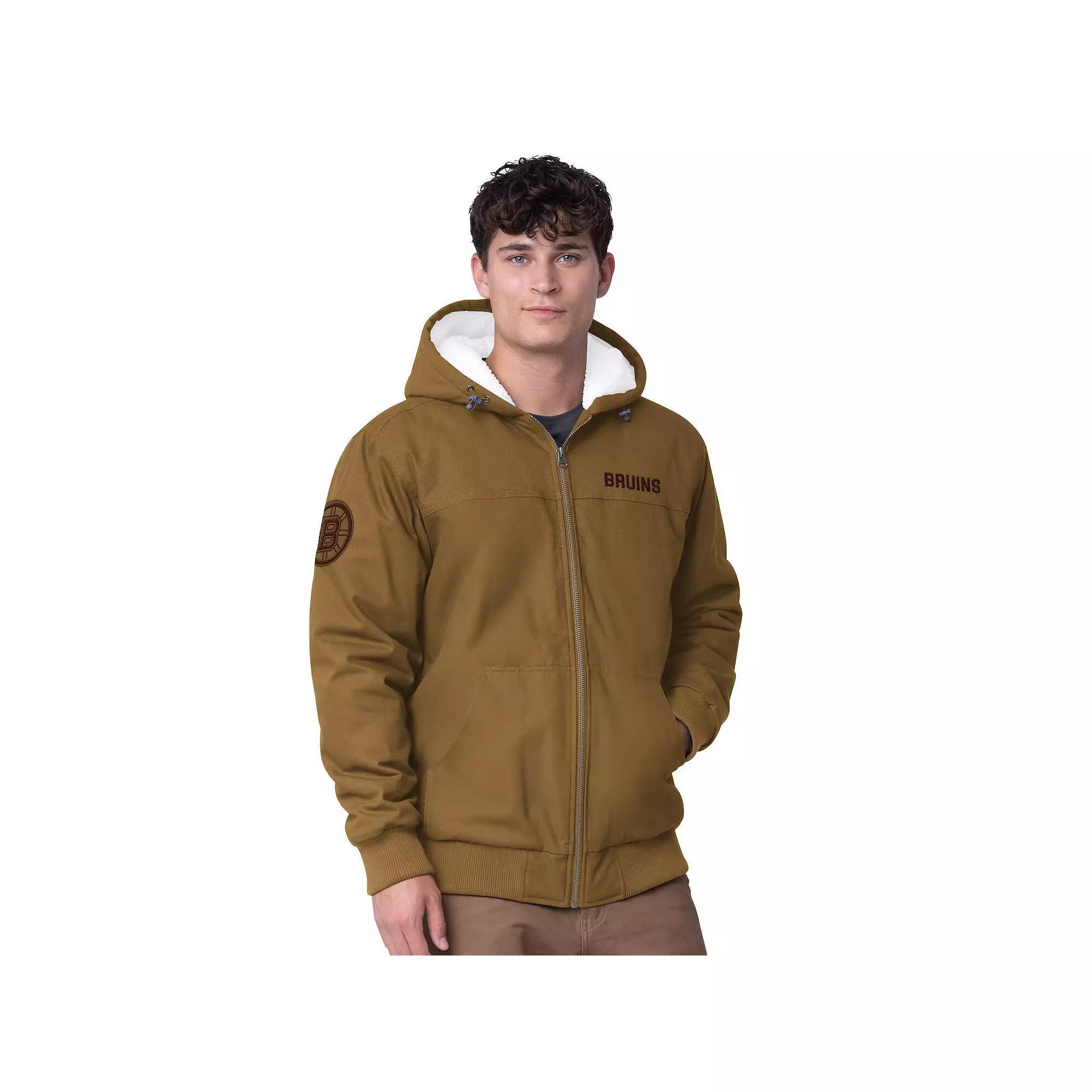 Men's G-III Sports by Carl Banks Tan New York Rangers Build Up Full-Zip Hoodie Jacket, Size: 2XL, Ran Team Product Image