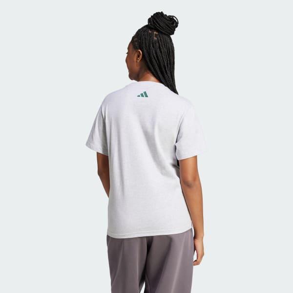 adidas Tech Illustrate Graphic Tee True Pink XS Womens Product Image