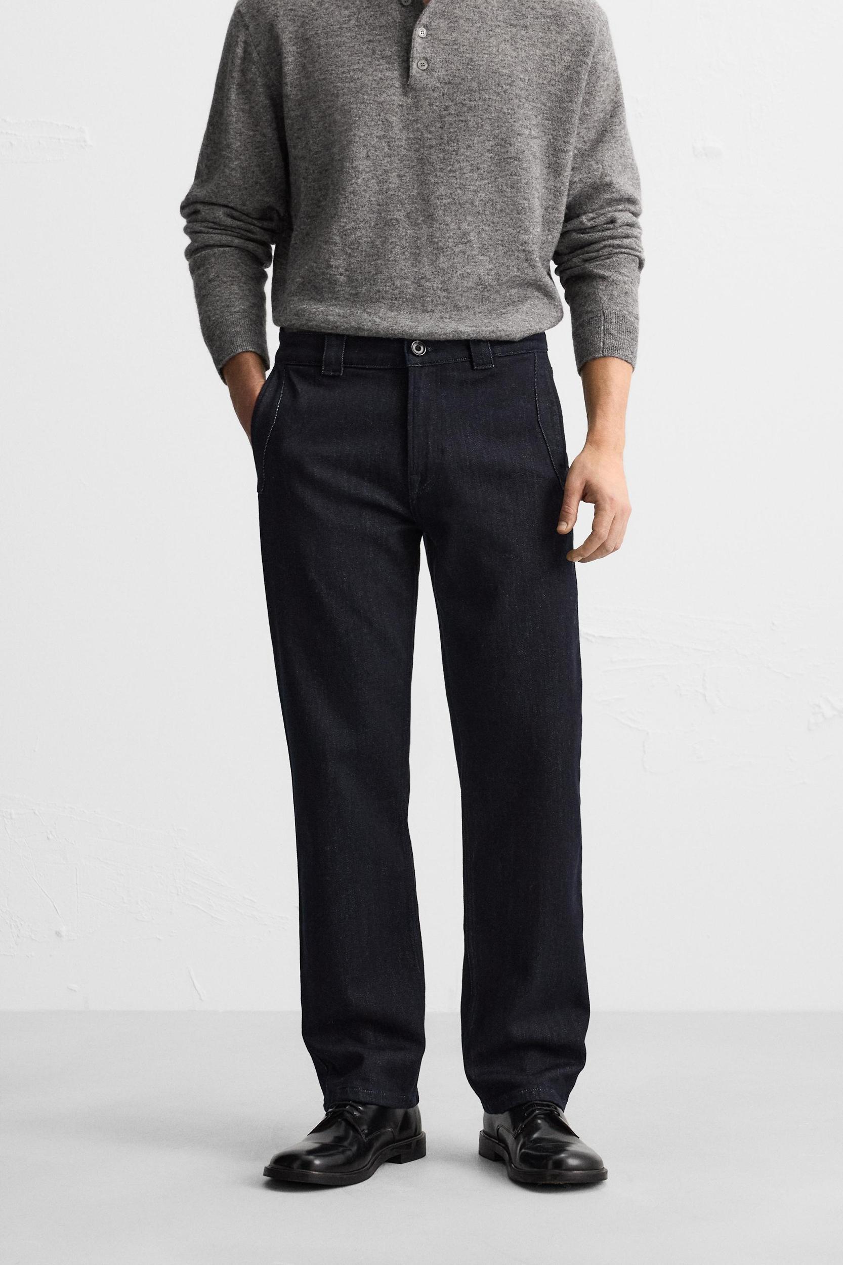 DENIM CHINO PANTS Product Image
