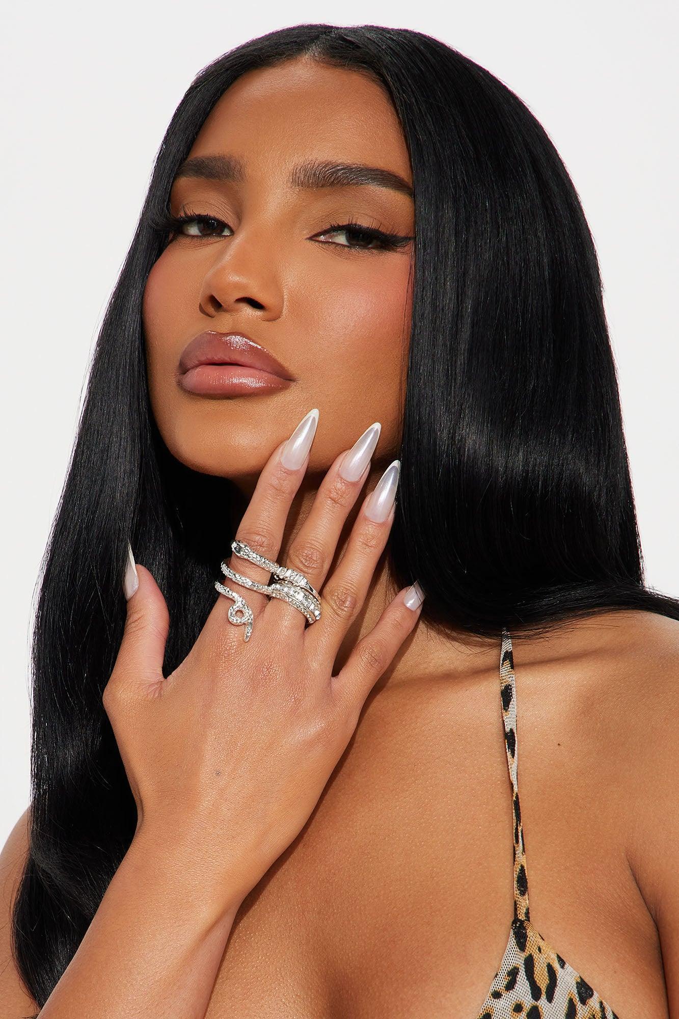 Don't Hold Me Back 3 Piece Ring Set - Silver Product Image