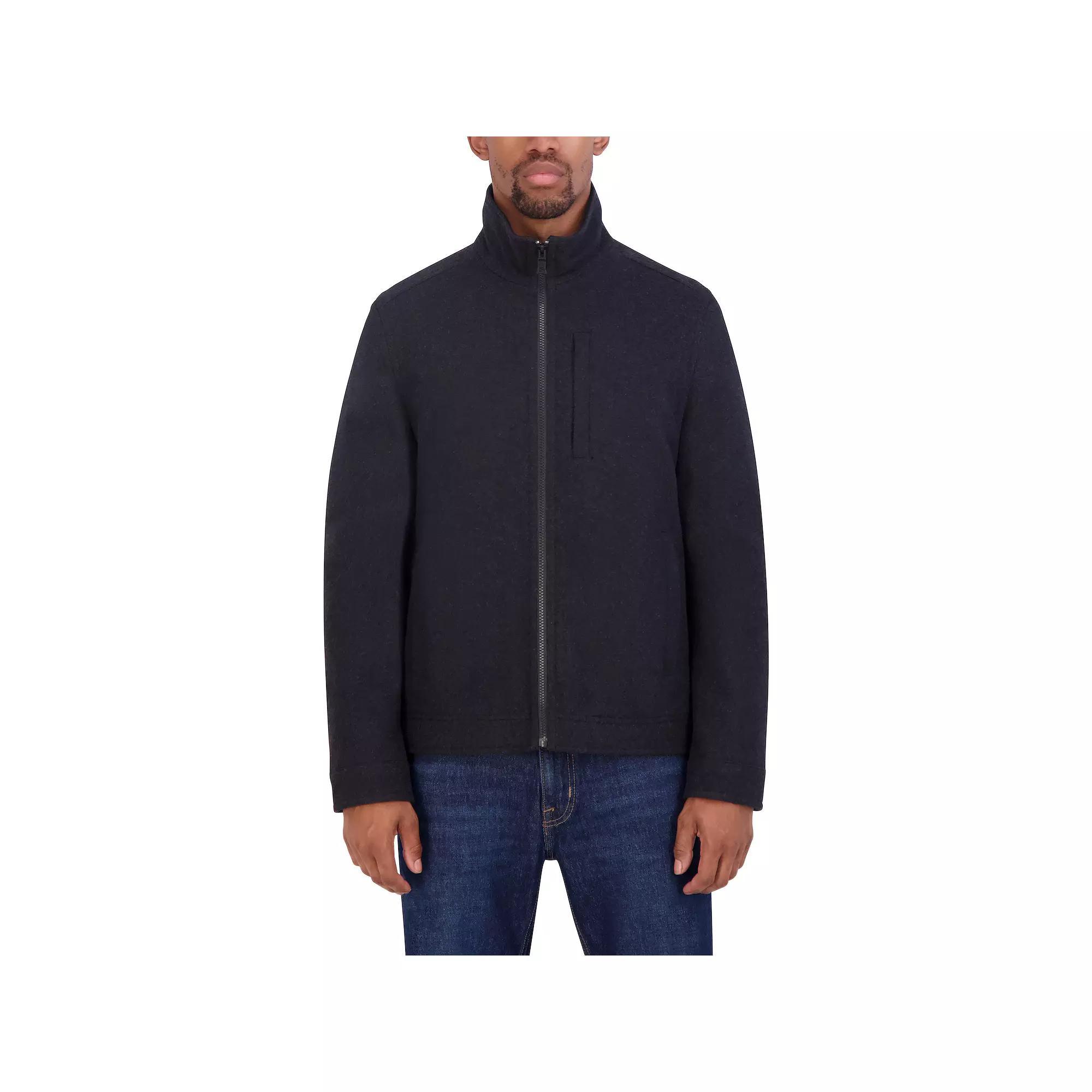 Men's Nautica Wool Open Bottom Jacket, Size: Small, Black Product Image