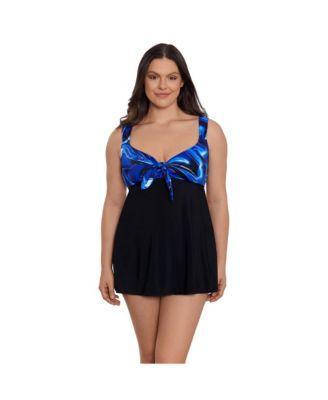 Womens Longitude Tie Front Swim Dress Product Image