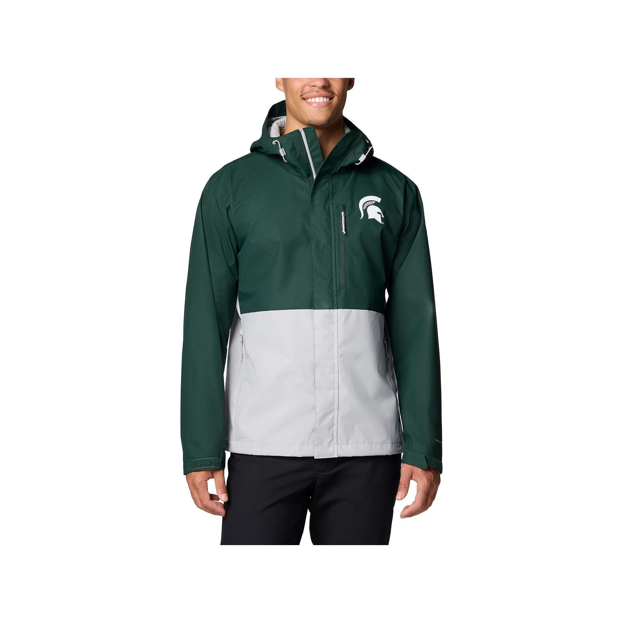 Men's Columbia  Green Michigan State Spartans Field Bound Omni-Tech�� Full-Zip Jacket, Size: Small Product Image