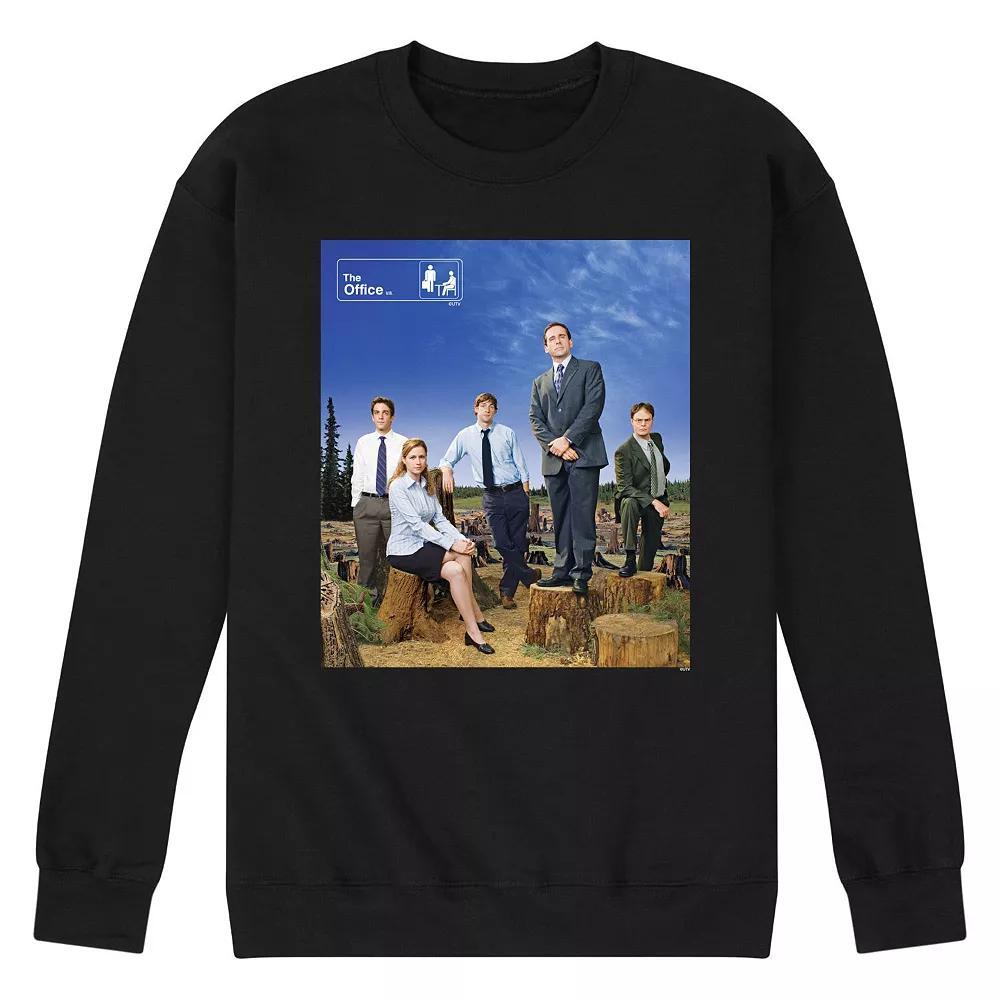 Mens The Office Cast Photo Sweatshirt Blue Product Image