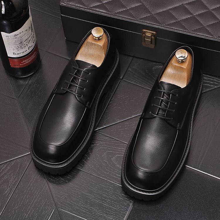 Faux Leather Derby Shoes Product Image