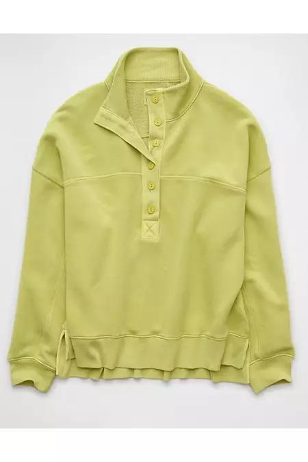 AE Big Hug Henley Sweatshirt Women's Product Image