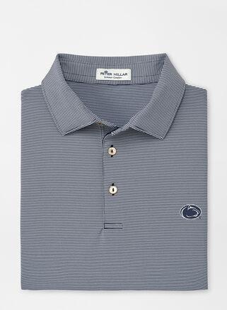 Peter Millar Mens Penn State Jubilee Stripe Performance Polo | Color: Navy | Size: M Product Image