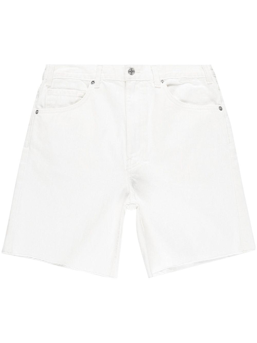 NILI LOTAN Russel Denim Short In White Product Image