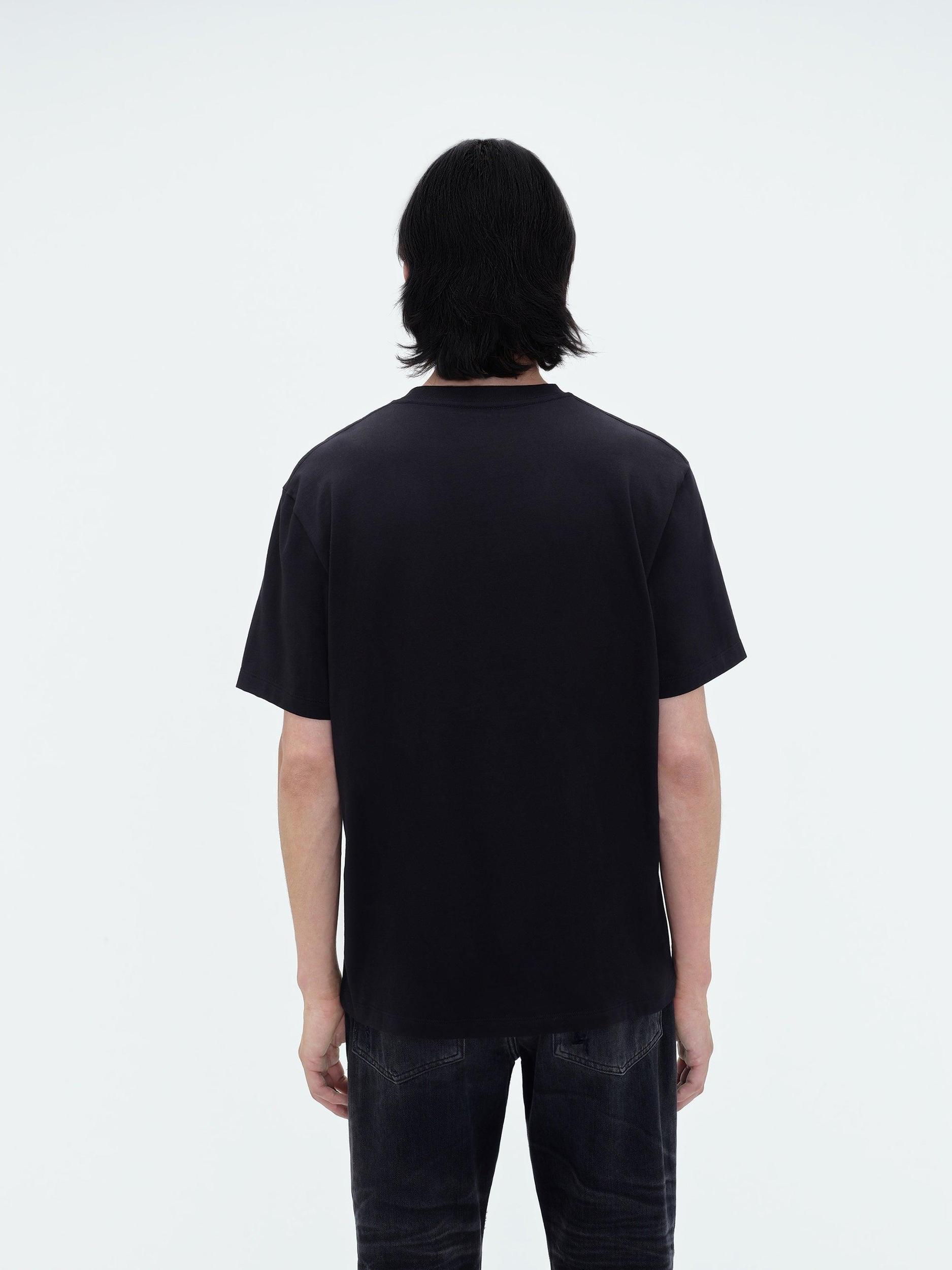AMIRI STAGGERED LOGO TEE - Black Male Product Image