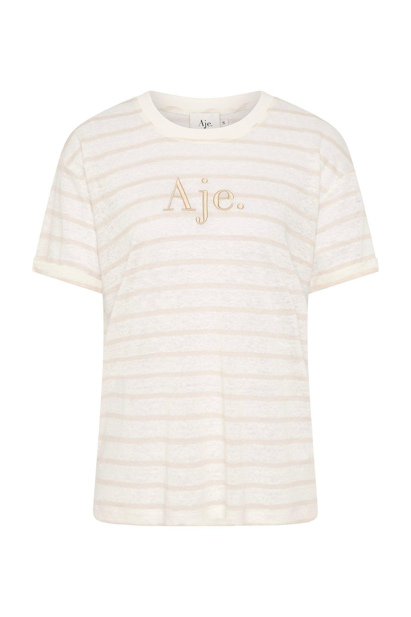 Softly Stripe Logo Tee Product Image