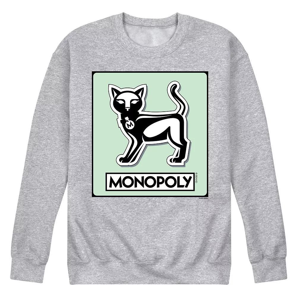 Mens Monopoly Cat Game Token Fleece Sweatshirt Product Image
