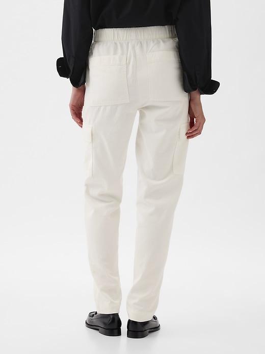 Mid Rise Twill Cargo Pants Product Image