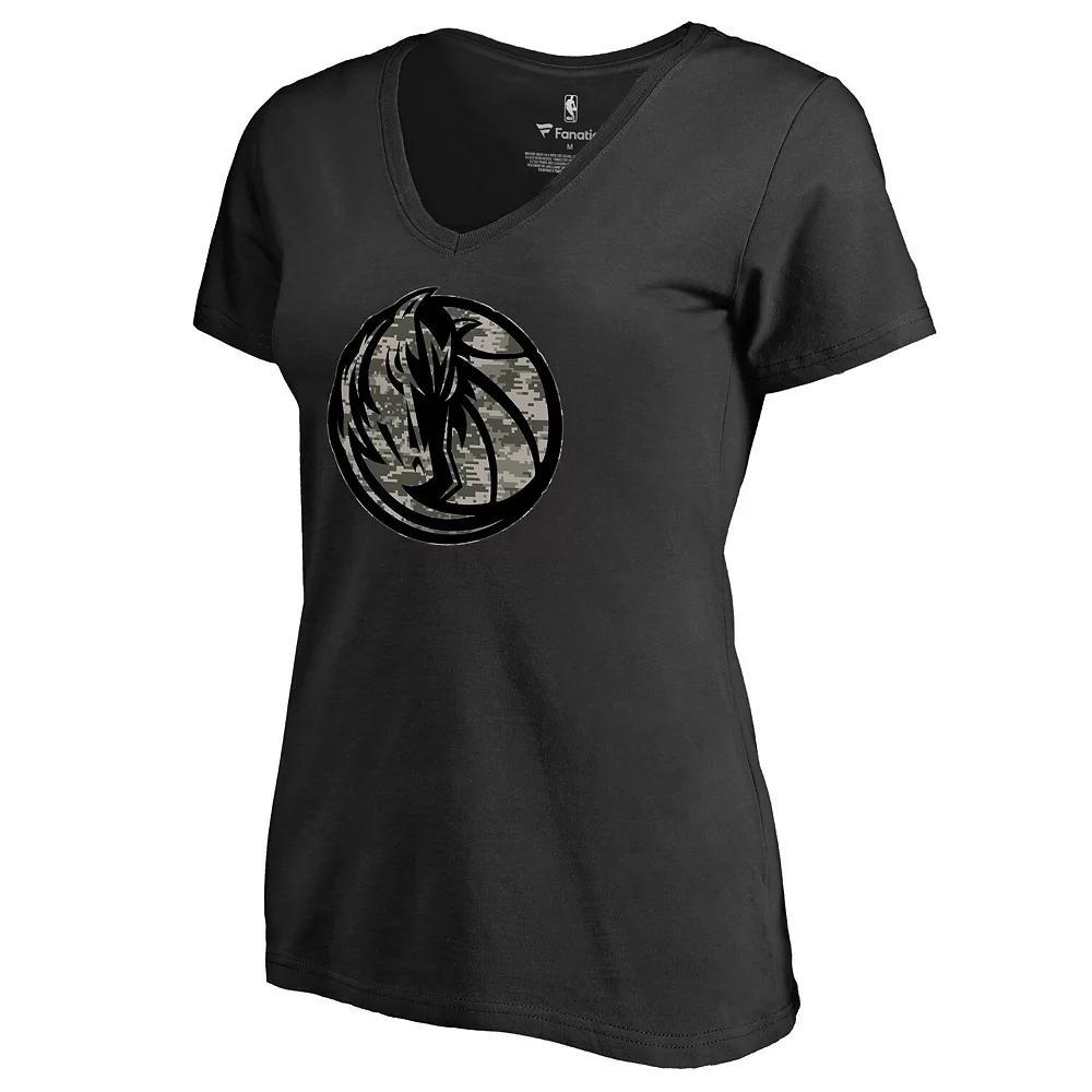 Women's Black Chicago Bulls Liberty V-Neck T-Shirt, Size: Small Product Image