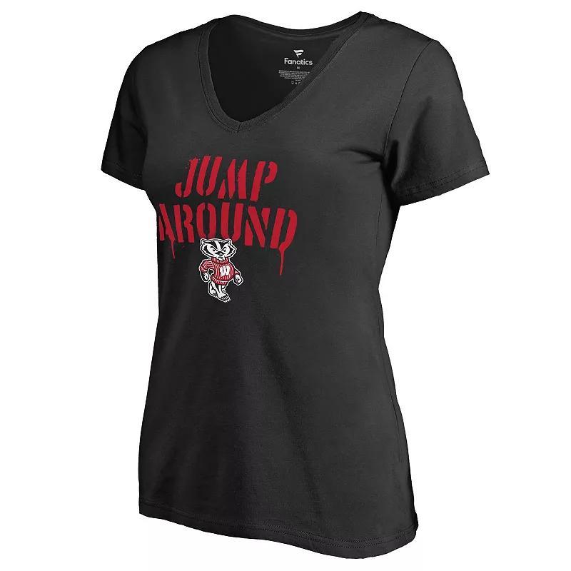 Women's Black Chicago Bulls Liberty V-Neck T-Shirt, Size: Small Product Image