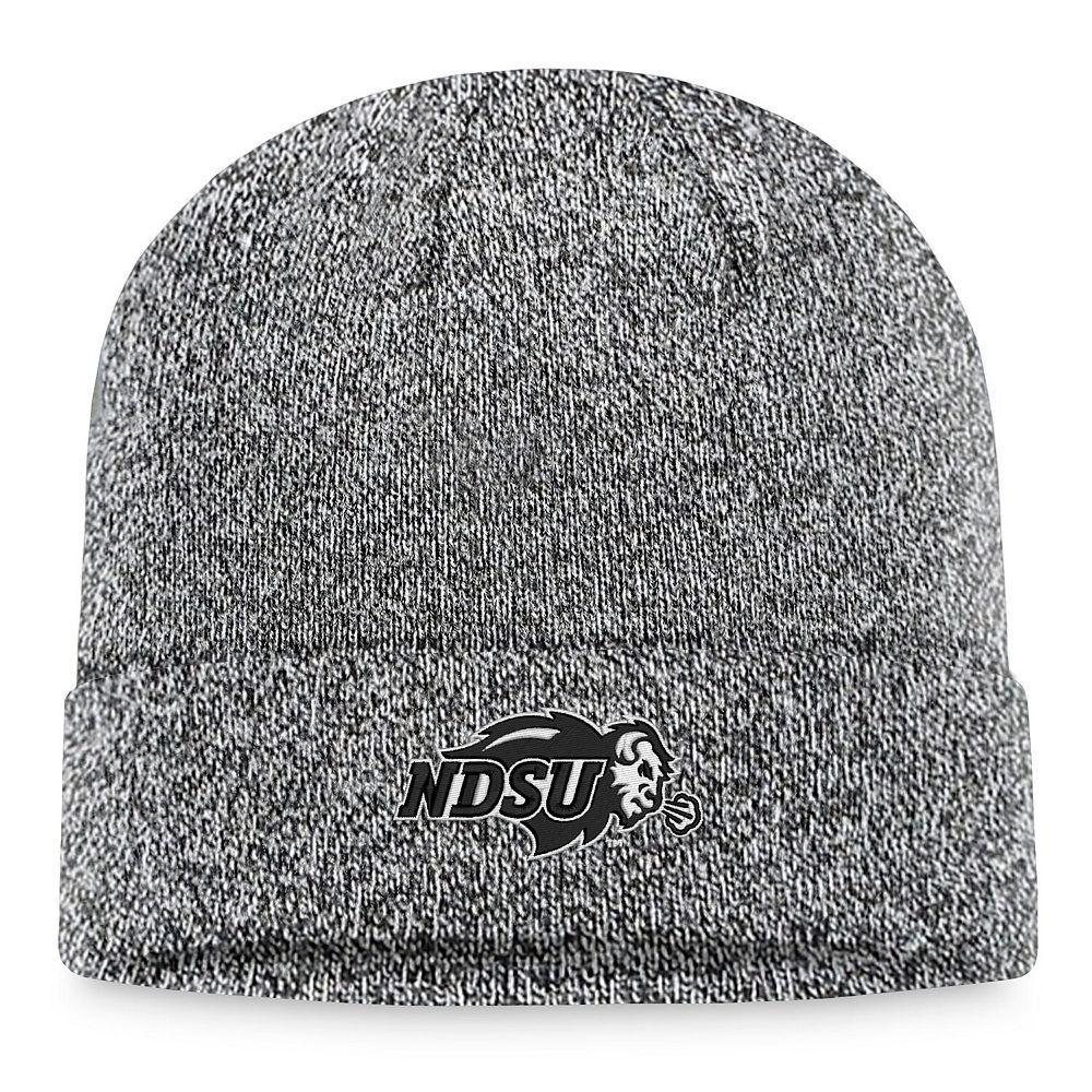 Men's Top of the World Heather Black NDSU Bison Cuffed Knit Hat, Nds Charco Product Image