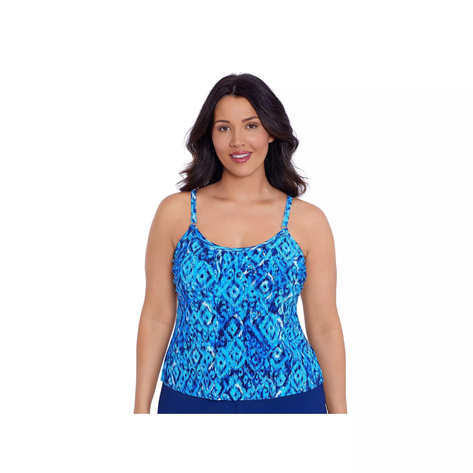 Women's Trimshaper Farrah Romper Swimsuit, Size: 12, Bali Brocade Product Image