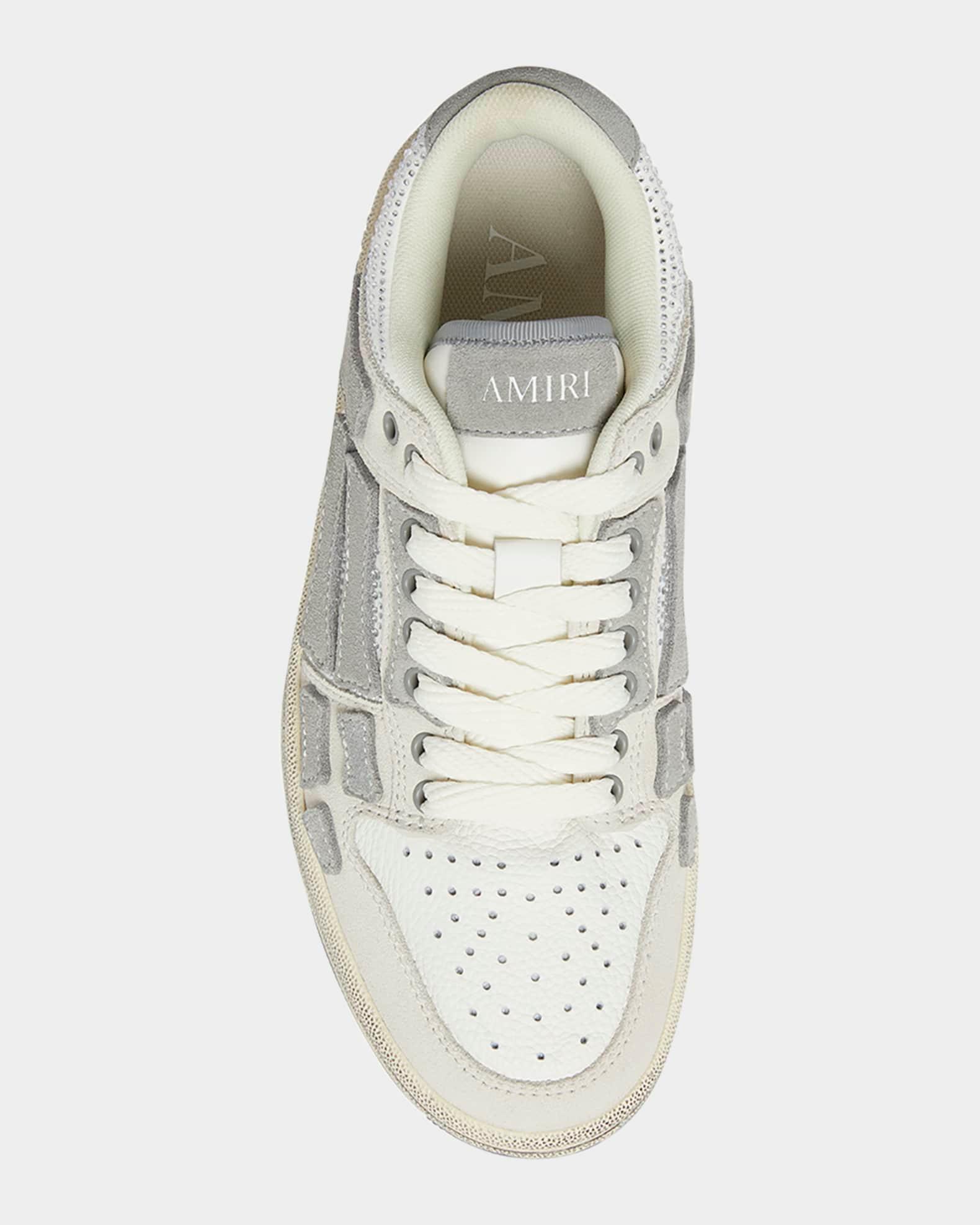 Skeleton Crystal Suede Low-Top Sneakers Product Image