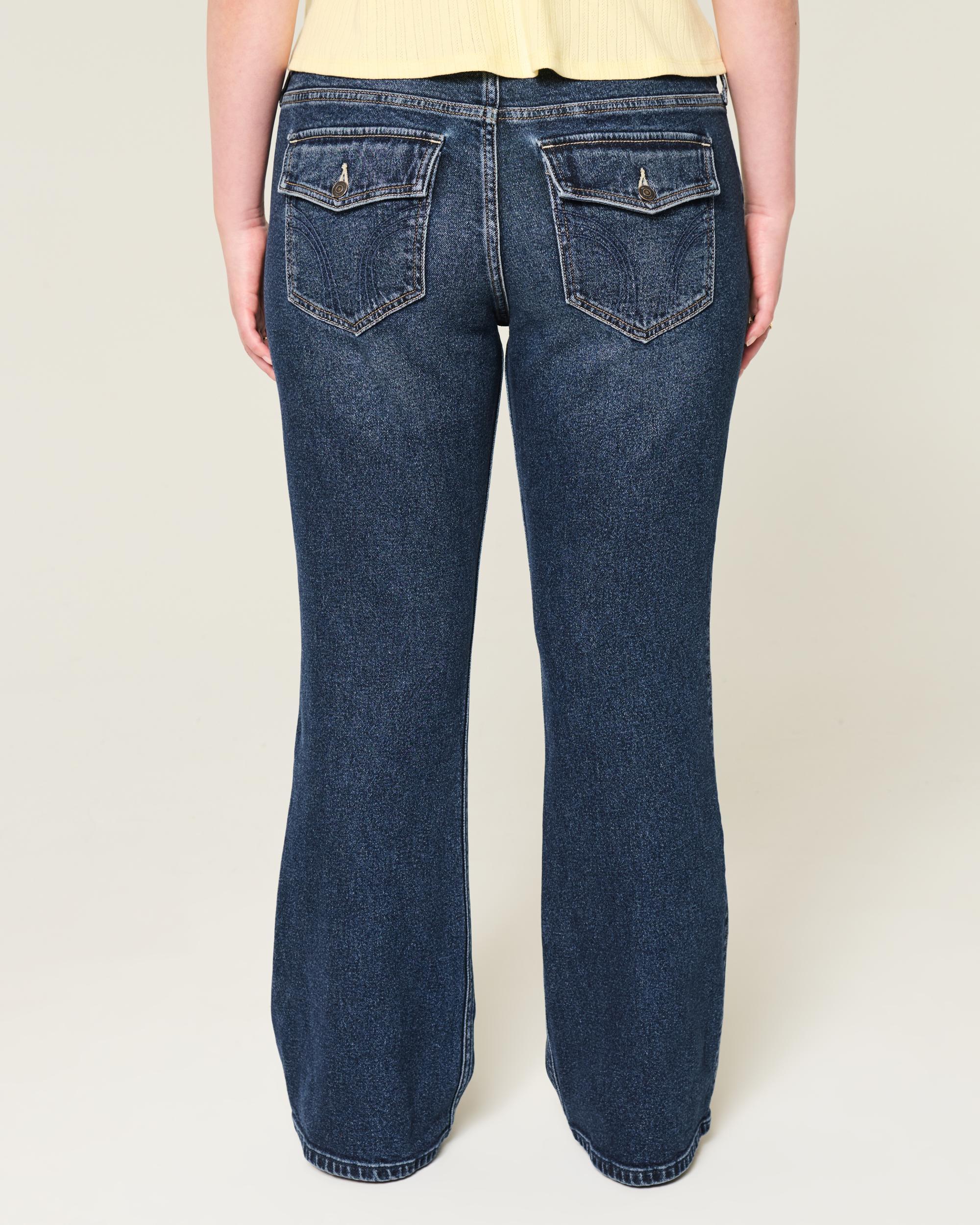 Low-Rise Dark Wash Boot Jeans Product Image