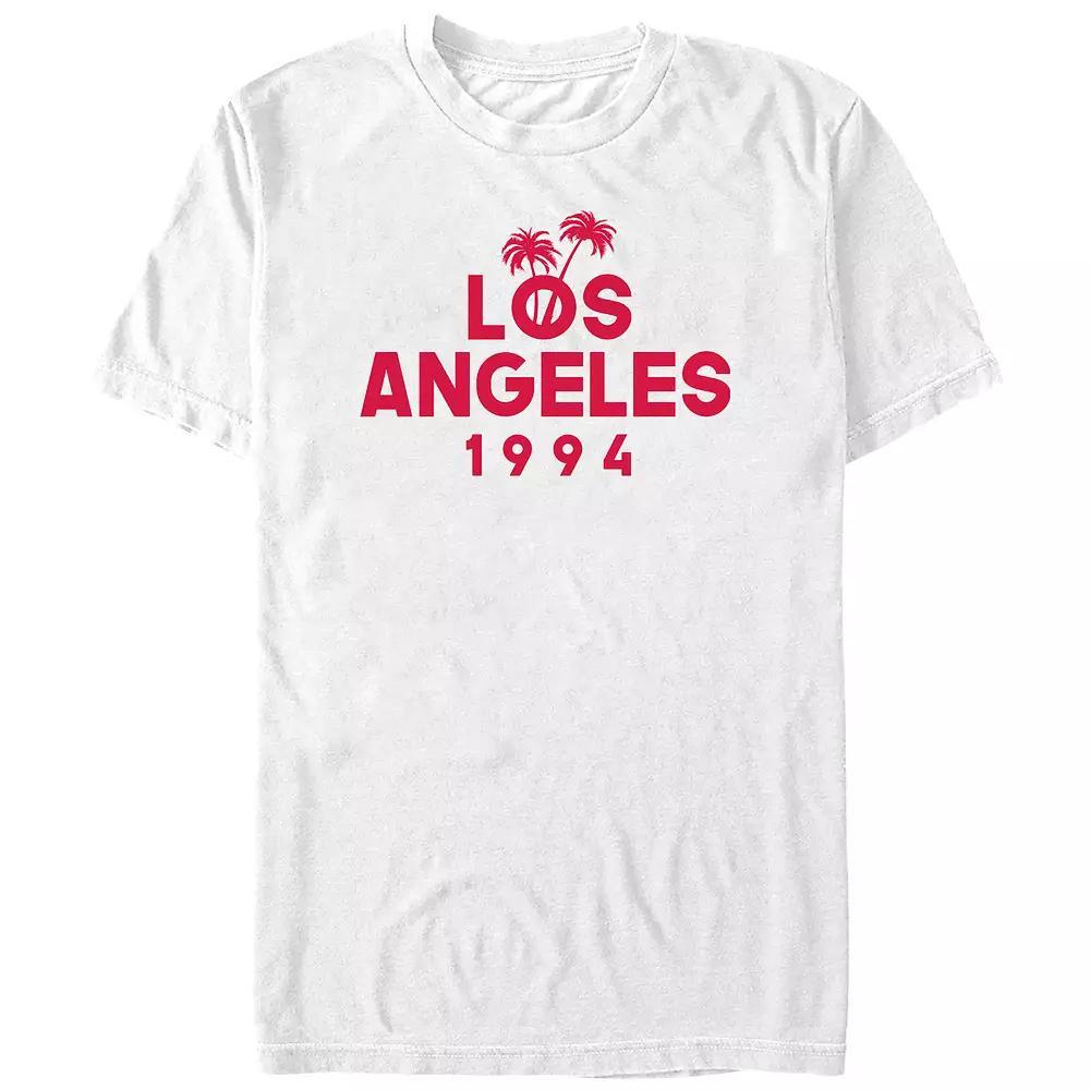 Big & Tall Los Angeles 1994 Graphic Tee, Men's, Size: 5XB, White Product Image